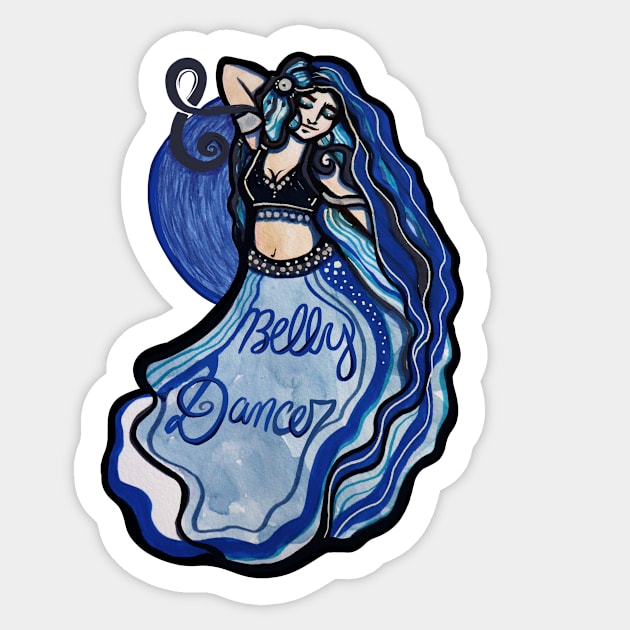 Belly Dancer Sticker by bubbsnugg